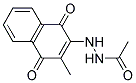 2'-(3-METHYL-1,4-DIOXO-1,4-DIHYDRO-2-NAPHTHYL)ACETOHYDRAZIDE Struktur