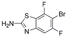 2-Amino-6-bromo-5,7-difluorobenzothiazole Struktur