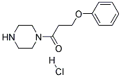 1-Piperazin-1-yl-3-phenoxy-propan-1-one hydrochloride Struktur