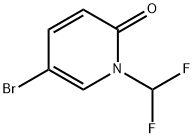 5-bromo-1-(difluoromethyl)pyridin-2(1H)-one Struktur