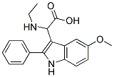 2-(ETHYLAMINO)-2-(5-METHOXY-2-PHENYL-1H-INDOL-3-YL)ACETIC ACID Struktur