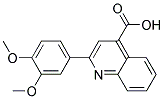 2-(3,4-DIMETHOXYPHENYL)- 4-QUINOLINECARBOXYLIC ACID Struktur