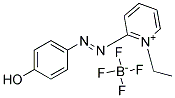 1-ETHYL-2-[(P-HYDROXYPHENYL)AZO]-PYRIDINIUM TETRAFLUOROBORATE Struktur