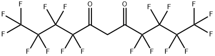 1,1,1,2,2,3,3,4,4,8,8,9, 9,10,10,11,11,11-OCTADECAFLUORO-UNDECANE-5,7-DIONE Struktur