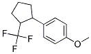 1-METHOXY-4-(2-TRIFLUOROMETHYL-CYCLOPENTYL)-BENZENE Struktur