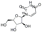 1-B-D-ARABINOFURANOSYLURACIL-13C,15N2 Struktur