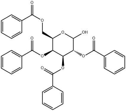 2,3,4,6-TETRA-O-BENZOYL-D-GALACTOPYRANOSIDE Struktur