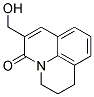 2,3-DIHYDRO-6-HYDROXYMETHYL-1H,5H-PYRIDO[3,2,1-IJ]QUINOLIN-5-ONE Struktur