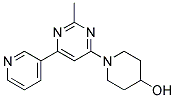 1-(2-METHYL-6-PYRIDIN-3-YLPYRIMIDIN-4-YL)PIPERIDIN-4-OL Struktur