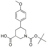 1-(TERT-BUTOXYCARBONYL)-5-(4-METHOXYPHENYL)PIPERIDINE-3-CARBOXYLIC ACID Struktur