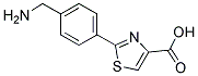 2-(4-AMINOMETHYL-PHENYL)-THIAZOLE-4-CARBOXYLIC ACID Struktur