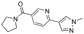 2-(1-METHYL-1H-PYRAZOL-4-YL)-5-(PYRROLIDIN-1-YLCARBONYL)PYRIDINE Struktur