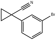 1-(3-BROMO-PHENYL)-CYCLOPROPANECARBONITRILE Struktur