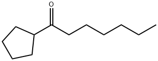 1-CYCLOPENTYL-HEPTAN-1-ONE Struktur