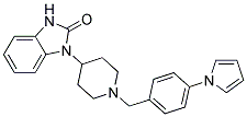 1-(1-[4-(1H-PYRROL-1-YL)BENZYL]PIPERIDIN-4-YL)-1,3-DIHYDRO-2H-BENZIMIDAZOL-2-ONE Struktur