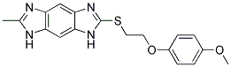 2-([2-(4-METHOXYPHENOXY)ETHYL]THIO)-6-METHYL-1,7-DIHYDROIMIDAZO[4,5-F]BENZIMIDAZOLE Struktur