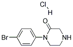 1-(4-BROMOPHENYL)PIPERAZIN-2-ONE HYDROCHLORIDE Struktur