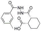 (1S,2R)-2-([2-(3-METHYLBENZOYL)HYDRAZINO]CARBONYL)CYCLOHEXANECARBOXYLIC ACID Struktur