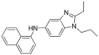 (2-ETHYL-1-PROPYL-1H-BENZOIMIDAZOL-5-YL)-NAPHTHALEN-1-YL-AMINE Struktur