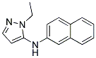 (2-ETHYL-2H-PYRAZOL-3-YL)-NAPHTHALEN-2-YL-AMINE Struktur