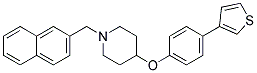 1-(2-NAPHTHYLMETHYL)-4-[4-(3-THIENYL)PHENOXY]PIPERIDINE Struktur