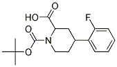 1-(TERT-BUTOXYCARBONYL)-4-(2-FLUOROPHENYL)PIPERIDINE-2-CARBOXYLIC ACID Struktur