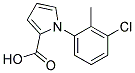 1H-PYRROLE-2-CARBOXYLIC ACID, 1-(3-CHLORO-2-METHYLPHENYL)- Struktur