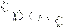 1-[2-(2-THIENYL)ETHYL]-4-[3-(3-THIENYL)-1,2,4-OXADIAZOL-5-YL]PIPERIDINE Struktur