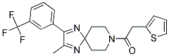 2-METHYL-8-(2-THIENYLACETYL)-3-[3-(TRIFLUOROMETHYL)PHENYL]-1,4,8-TRIAZASPIRO[4.5]DECA-1,3-DIENE Struktur