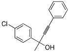 2-(4-CHLORO-PHENYL)-4-PHENYL-BUT-3-YN-2-OL Struktur