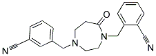 2-([4-(3-CYANOBENZYL)-7-OXO-1,4-DIAZEPAN-1-YL]METHYL)BENZONITRILE Struktur