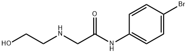 2-(2-HYDROXYETHYLAMINO)-N-(4-BROMOPHENYL)ACETAMIDE Struktur