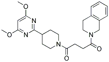 2-[4-(4-(4,6-DIMETHOXYPYRIMIDIN-2-YL)PIPERIDIN-1-YL)-1,4-DIOXOBUTYL]-1,2,3,4-TETRAHYDROISOQUINOLINE Struktur