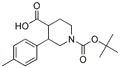 1-(TERT-BUTOXYCARBONYL)-3-P-TOLYLPIPERIDINE-4-CARBOXYLIC ACID Struktur