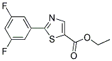 2-(3,5-DIFLUORO-PHENYL)-THIAZOLE-5-CARBOXYLIC ACID ETHYL ESTER Struktur