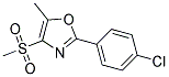 2-(4-CHLORO-PHENYL)-4-METHANESULFONYL-5-METHYL-OXAZOLE Struktur