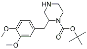 2-(3,4-DIMETHOXY-BENZYL)-PIPERAZINE-1-CARBOXYLIC ACID TERT-BUTYL ESTER Struktur