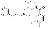 2,4,5-TRIFLUORO-N-(2-METHOXYETHYL)-N-[1-(3-PHENYLPROPYL)PIPERIDIN-4-YL]BENZAMIDE Struktur