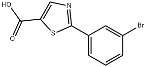 2-(3-BROMO-PHENYL)-THIAZOLE-5-CARBOXYLIC ACID Struktur