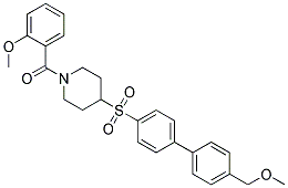 1-(2-METHOXYBENZOYL)-4-([4'-(METHOXYMETHYL)BIPHENYL-4-YL]SULFONYL)PIPERIDINE Struktur