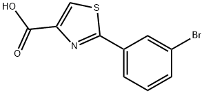 2-(3-BROMO-PHENYL)-THIAZOLE-4-CARBOXYLIC ACID Struktur