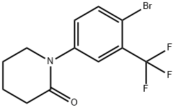 1-(4-BROMO-3-TRIFLUOROMETHYL-PHENYL)-PIPERIDIN-2-ONE Struktur