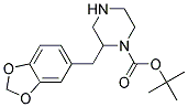 2-BENZO[1,3]DIOXOL-5-YLMETHYL-PIPERAZINE-1-CARBOXYLIC ACID TERT-BUTYL ESTER Struktur