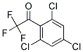 2,2,2-TRIFLUORO-1-(2,4,6-TRICHLORO-PHENYL)-ETHANONE Struktur