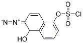 2-Diazo-1-naphthol-5-sulphochloride Struktur