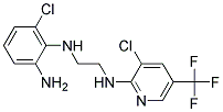 1-(2-Amino-6-chlorophenylamino)-2-[3-chloro-5-(trifluoromethyl)pyridin-2-ylamino]ethane Struktur