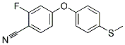 2-Fluoro-4-[4-(methylthio)phenoxy]benzonitrile Struktur