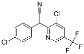 2-(4-Chlorophenyl)-2-[3-chloro-5-(trifluoromethyl)pyridin-2-yl]acetonitrile Struktur