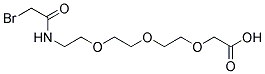 14-Bromo-13-oxo-3,6,9-trioxa-12-azatetradecan-1-oic acid Struktur