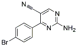 2-Amino-4-(4-bromophenyl)pyrimidine-5-carbonitrile Struktur